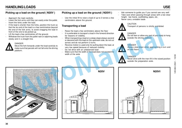 Linde 149-01 - N20V Operating Instructions SN 01.03 and up SN up to 02.06 2 Linde 149-01 - N20V Operating Instructions SN 01.03 and up SN up to 02.06-2