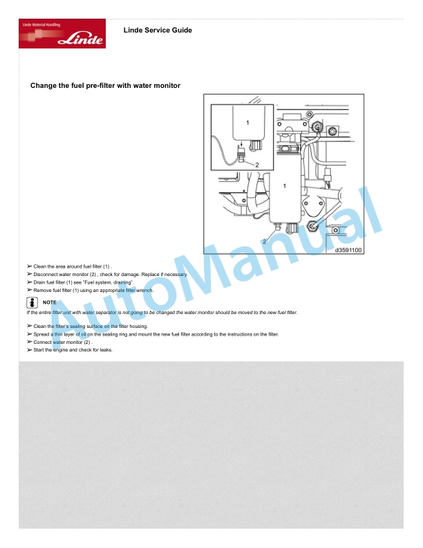 Linde 317-01 - C80.3, C80.4, C80.5, C80.6 Operating Instructions SN 06.98 and up SN up to 12.07 5 Linde 317-01 - C80.3, C80.4, C80.5, C80.6 Operating Instructions SN 06.98 and up SN up to 12.07 - Image 5
