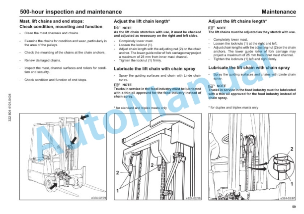 Linde 322-02 - E15, E16, E18 Operating Instructions SN 09.92 and up SN up to 06.97 5 Linde 322-02 - E15, E16, E18 Operating Instructions SN 09.92 and up SN up to 06.97-5