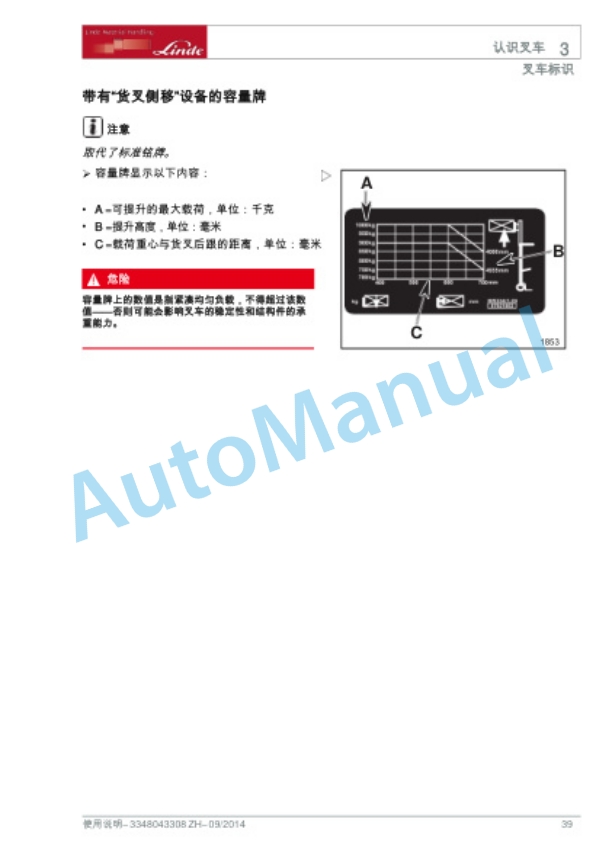 Linde 334-01 - E10 Operating Instructions SN 05.97 and up SN up to 01.18 4 Linde 334-01 - E10 Operating Instructions SN 05.97 and up SN up to 01.18 - Image 4