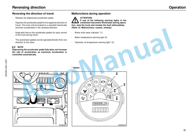 Linde 335-02 - E14, E16, E16C, E18C, E18P, E20P Operating Instructions SN 06.98 and up SN up to 01.12 3 Linde 335-02 - E14, E16, E16C, E18C, E18P, E20P Operating Instructions SN 06.98 and up SN up to 01.12-3
