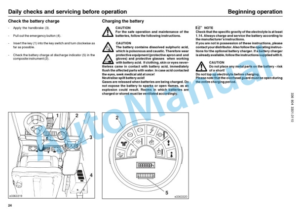 Linde 336-03 - E25S, E30S Operating Instructions SN 04.07 and up 2 Linde 336-03 - E25S, E30S Operating Instructions SN 04.07 and up-2