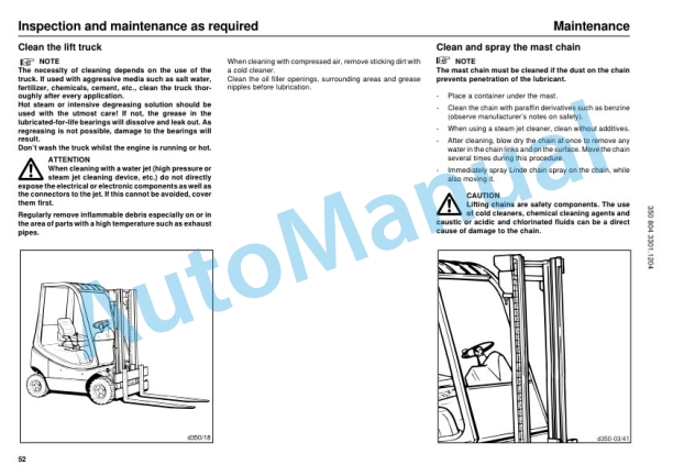 Linde 350-03 - H12D, H12T, H16D, H16T, H18D, H18T, H20D, H20T Operating Instructions SN 12.00 and up 4 Linde 350-03 - H12D, H12T, H16D, H16T, H18D, H18T, H20D, H20T Operating Instructions SN 12.00 and up-4
