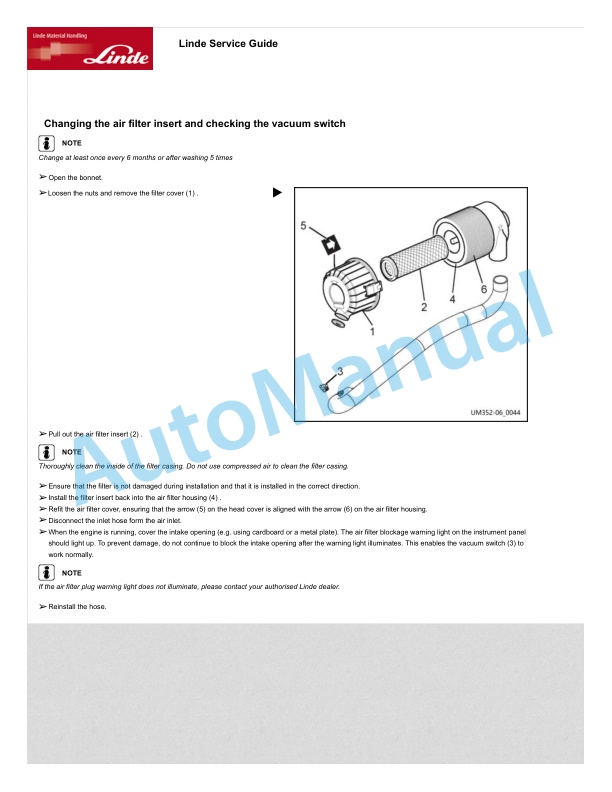 Linde 352-06 - H40D, H45D, H50D Production site Xiamen Operating Instructions SN C1X352X50001 and up 3 Linde 352-06 - H40D, H45D, H50D Production site Xiamen Operating Instructions SN C1X352X50001 and up - Image 3