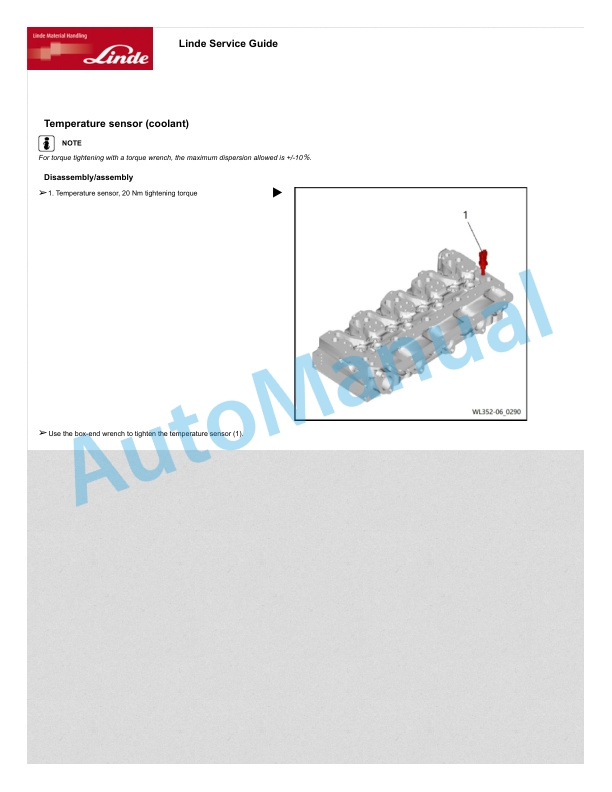 Linde 352-06 - H40D, H45D, H50D Production site Xiamen Workshop Manuals SN C1X352X50001 and up 3 Linde 352-06 - H40D, H45D, H50D Production site Xiamen Workshop Manuals SN C1X352X50001 and up - Image 3