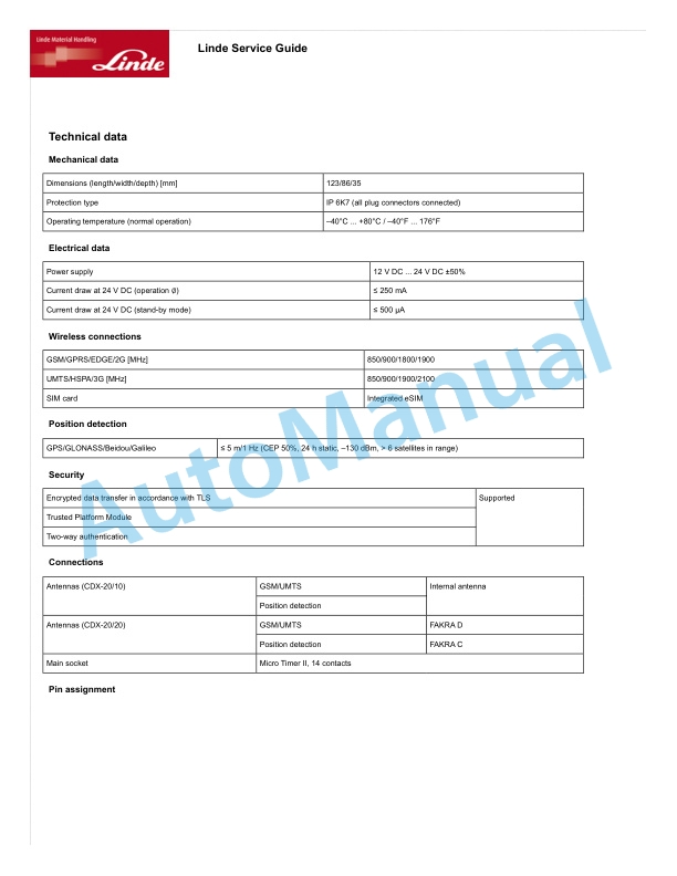 Linde 354-01 - HT100D, HT120D, HT140D, HT150D Workshop Manuals 4 Linde 354-01 - HT100D, HT120D, HT140D, HT150D Workshop Manuals - Image 4