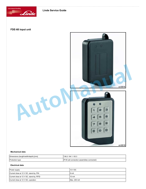 Alternative view of Linde 358-01 - HT120D, HT140D, HT160D Workshop Manuals SN 04.98 and up SN up to 10.07