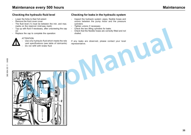 Linde 360-01 - T16, T18, T20 Operating Instructions SN 09.93 and up SN up to 02.97 3 Linde 360-01 - T16, T18, T20 Operating Instructions SN 09.93 and up SN up to 02.97-3