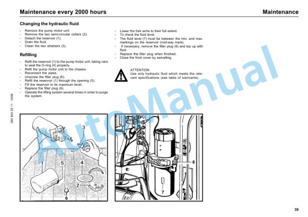 Linde 360-01 - T16, T18, T20 Operating Instructions SN 09.93 and up SN up to 02.97 4 Linde 360-01 - T16, T18, T20 Operating Instructions SN 09.93 and up SN up to 02.97-4
