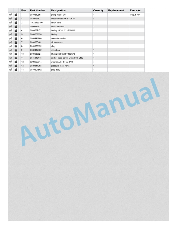 Linde 360-01 - T16L Spare Parts Manual SN 03.97 and up SN up to 05.09 5 Linde 360-01 - T16L Spare Parts Manual SN 03.97 and up SN up to 05.09 - Image 5