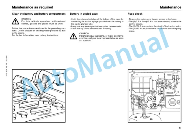 Linde 379-01 - L10, L12 Operating Instructions SN 10.95 and up SN up to 05.09 3 Linde 379-01 - L10, L12 Operating Instructions SN 10.95 and up SN up to 05.09-3