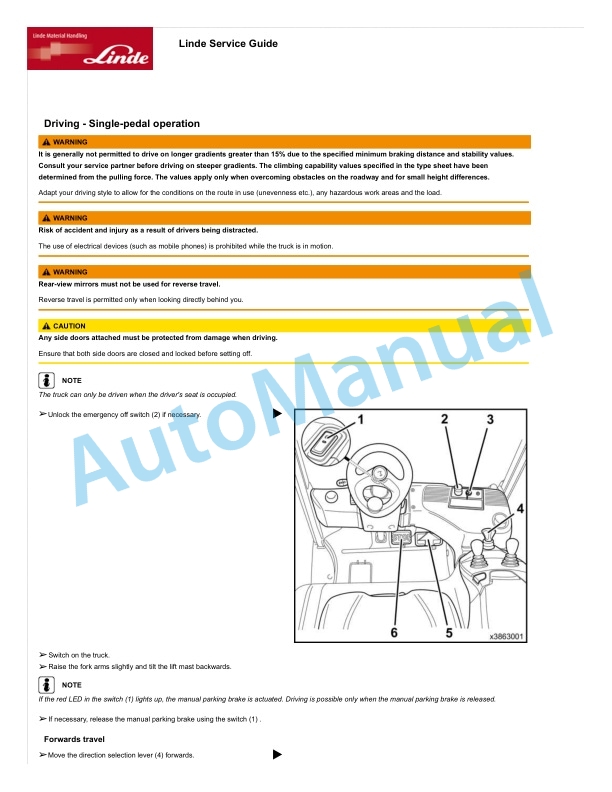 Linde 386-02 - E14 EX 3GD, E16 EX 3GD, E18 EX 3GD, E20 EX 3GD Operating Instructions SN 02.14 and up 3 Linde 386-02 - E14 EX 3GD, E16 EX 3GD, E18 EX 3GD, E20 EX 3GD Operating Instructions SN 02.14 and up - Image 3