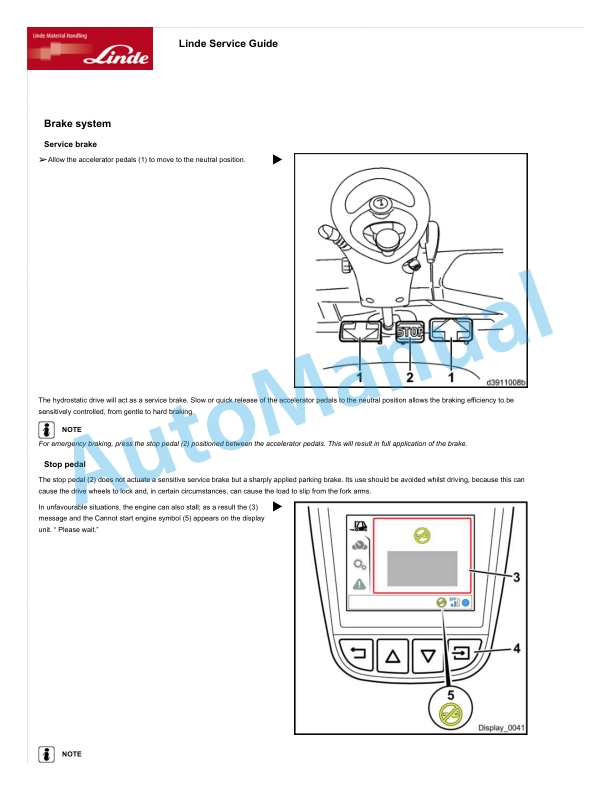 Linde 392-02 - H20D, H20T, H25D, H25T Operating Instructions SN 01.13 and up SN up to 07.20 4 Linde 392-02 - H20D, H20T, H25D, H25T Operating Instructions SN 01.13 and up SN up to 07.20 - Image 4