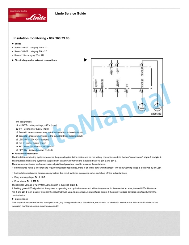 Linde 396-01 - H50D EX, H60D EX Workshop Manuals 5 Linde 396-01 - H50D EX, H60D EX Workshop Manuals - Image 5