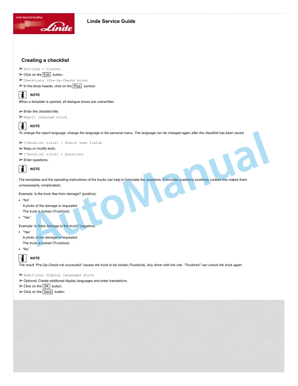 Linde 396-03 - H50D to H80T Production site Aschaffenburg Workshop Manuals SN 03.16 and up 3 Linde 396-03 - H50D to H80T Production site Aschaffenburg Workshop Manuals SN 03.16 and up - Image 3