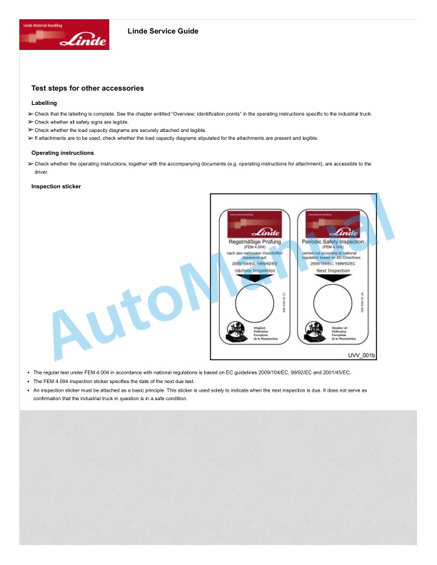 Alternative view of Linde 4523-01 - L20AP Workshop Manuals