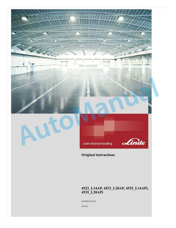 Linde 4535-01 - L20API Operating Instructions-2