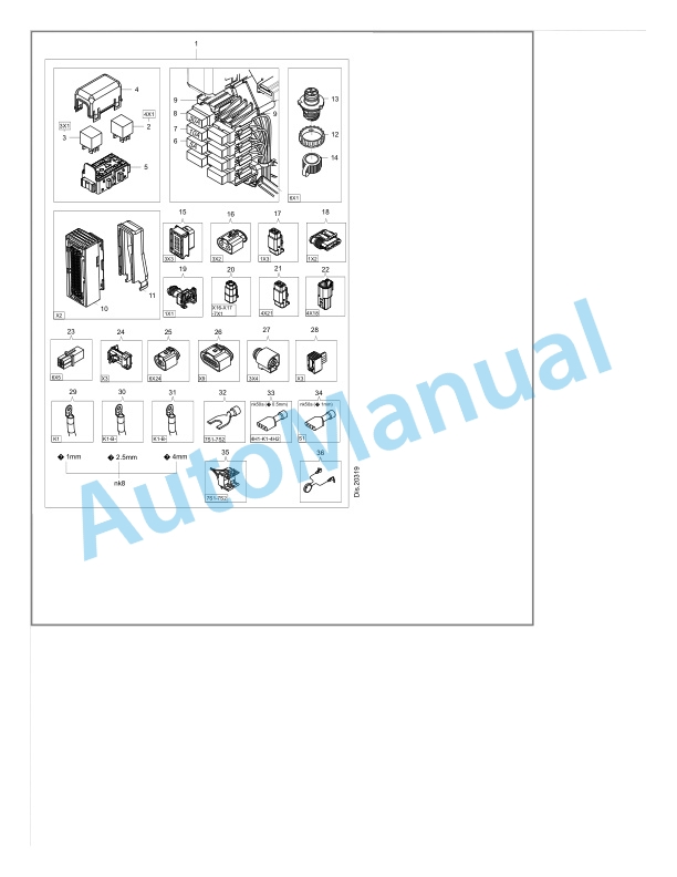 Alternative view of Linde 4589-01 - N20CD, N20CLI Spare Parts Manual SN F24589V00001 and up