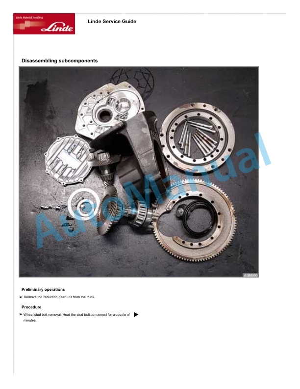 Linde 4594-01 - V08-01, V08-02 Workshop Manuals SN F24594V00001 and up 5 Linde 4594-01 - V08-01, V08-02 Workshop Manuals SN F24594V00001 and up - Image 5