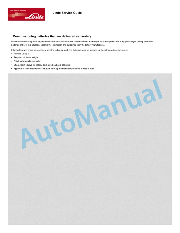 Linde 5131-01 - T33 Operating Instructions SN 515131-00001 and up 5 Linde 5131-01 - T33 Operating Instructions SN 515131-00001 and up - Image 5