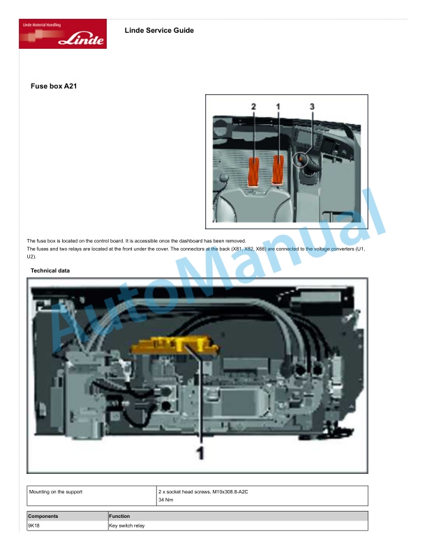 Linde 5131-01 - T33 Workshop Manuals SN 515131-00001 and up 5 Linde 5131-01 - T33 Workshop Manuals SN 515131-00001 and up - Image 5