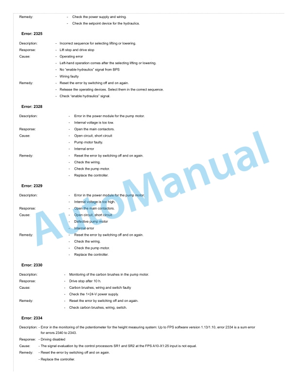 Linde 5212-01 - V10, V10-02 Workshop Manuals 3 Linde 5212-01 - V10, V10-02 Workshop Manuals - Image 3