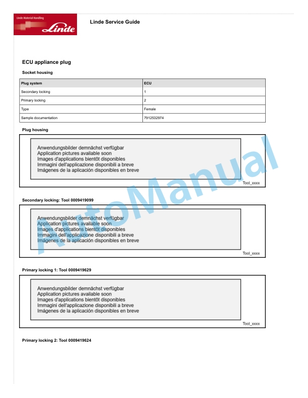 Linde 5215-01 - V15, V15HP, V15P Workshop Manuals 3 Linde 5215-01 - V15, V15HP, V15P Workshop Manuals - Image 3