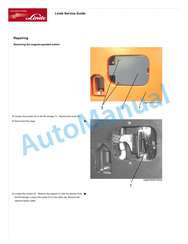 Linde 5224-01 - A Workshop Manuals SN 615224Y00001 and up 3 Linde 5224-01 - A Workshop Manuals SN 615224Y00001 and up - Image 3