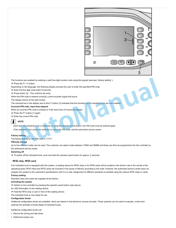 Linde 5231-02 - K(48V)-02, K(80V)-02 Production site Xiamen Operating Instructions SN C15231L00001 and up 5 Linde 5231-02 - K(48V)-02, K(80V)-02 Production site Xiamen Operating Instructions SN C15231L00001 and up - Image 5