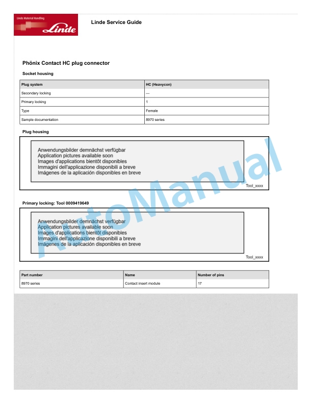 Linde 8902-01 - C-Matic Workshop Manuals SN 11.17 and up 4 Linde 8902-01 - C-Matic Workshop Manuals SN 11.17 and up - Image 4