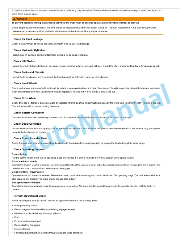 Linde 8907-01 - ML14ASX Operating Instructions SN AT8907V00001 and up 5 Linde 8907-01 - ML14ASX Operating Instructions SN AT8907V00001 and up - Image 5
