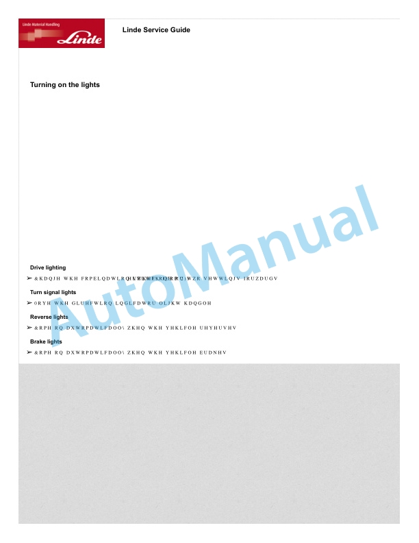 Linde 8910-01 - P50A, P60A Operating Instructions SN 10.19 and up 4 Linde 8910-01 - P50A, P60A Operating Instructions SN 10.19 and up - Image 4