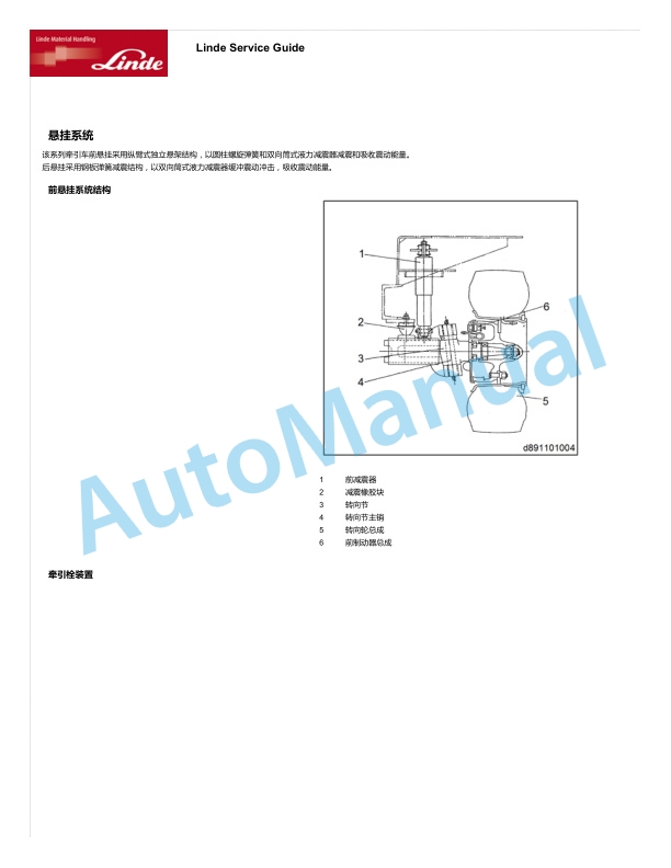 Linde 8911-01 - P300A Workshop Manuals SN 10.19 and up 5 Linde 8911-01 - P300A Workshop Manuals SN 10.19 and up - Image 5