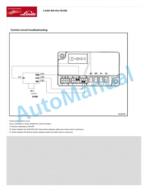 Linde 8918-01 - MT12C, MT15C Production site Xiamen Workshop Manuals SN CT8918M00001 and up 3 Linde 8918-01 - MT12C, MT15C Production site Xiamen Workshop Manuals SN CT8918M00001 and up - Image 3