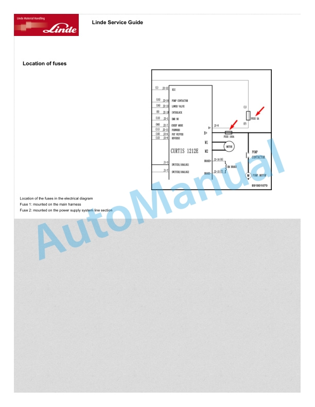Linde 8918-01 - MT12C, MT15C Production site Xiamen Workshop Manuals SN CT8918M00001 and up 4 Linde 8918-01 - MT12C, MT15C Production site Xiamen Workshop Manuals SN CT8918M00001 and up - Image 4