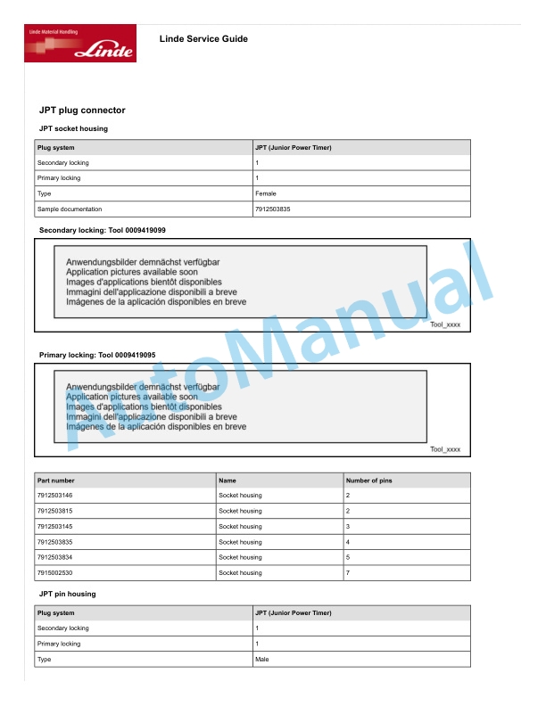 Linde 8953-01 - LT06, LT16, LT26 Workshop Manuals 5 Linde 8953-01 - LT06, LT16, LT26 Workshop Manuals - Image 5