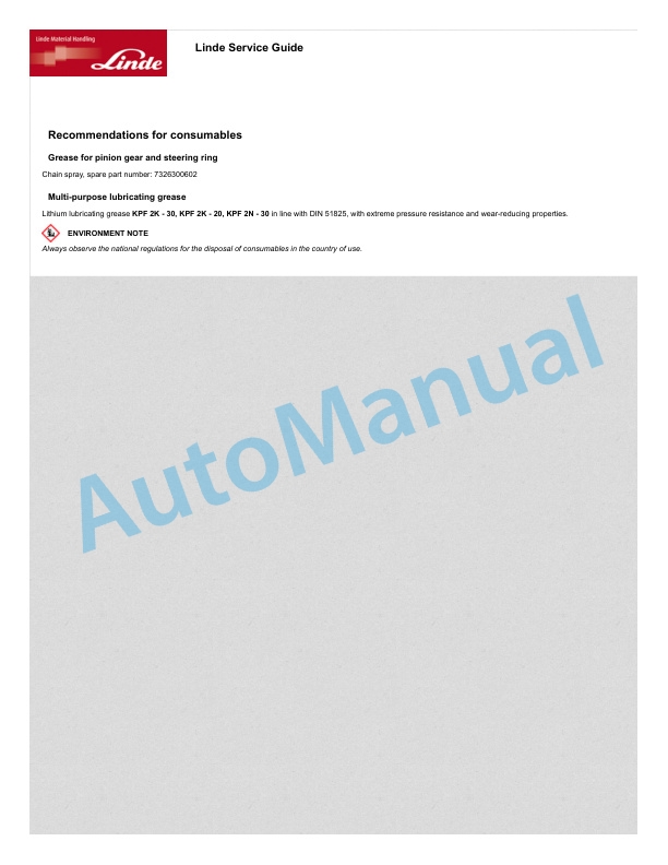 Linde 8970-01 - LT10-B, LT10-BM, LT10-C, LT16-BM, LT20-C Operating Instructions SN 558970L00001 and up 5 Linde 8970-01 - LT10-B, LT10-BM, LT10-C, LT16-BM, LT20-C Operating Instructions SN 558970L00001 and up - Image 5