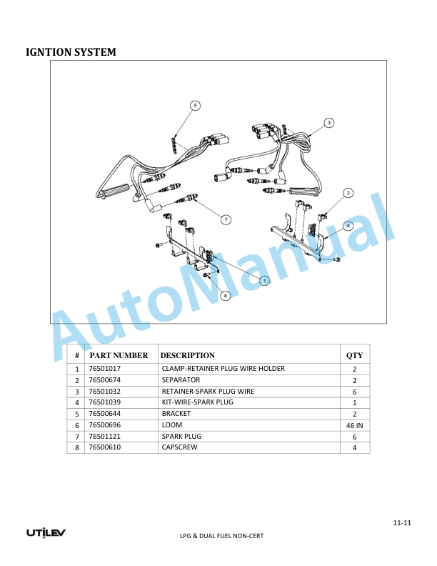 Utilev A408 UT40-50PS Parts Manual 76500007 5 Utilev A408 UT40-50PS Parts Manual 76500007 - Image 5