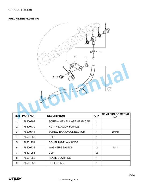 Utilev A413 UT50-70P Parts Manual 76500013 5 Utilev A413 UT50-70P Parts Manual 76500013 - Image 5