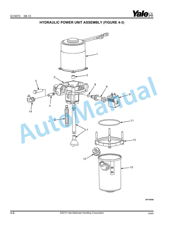 Yale A245 MPB045VG Parts Manual 550093887 4 Yale A245 MPB045VG Parts Manual 550093887 - Image 4