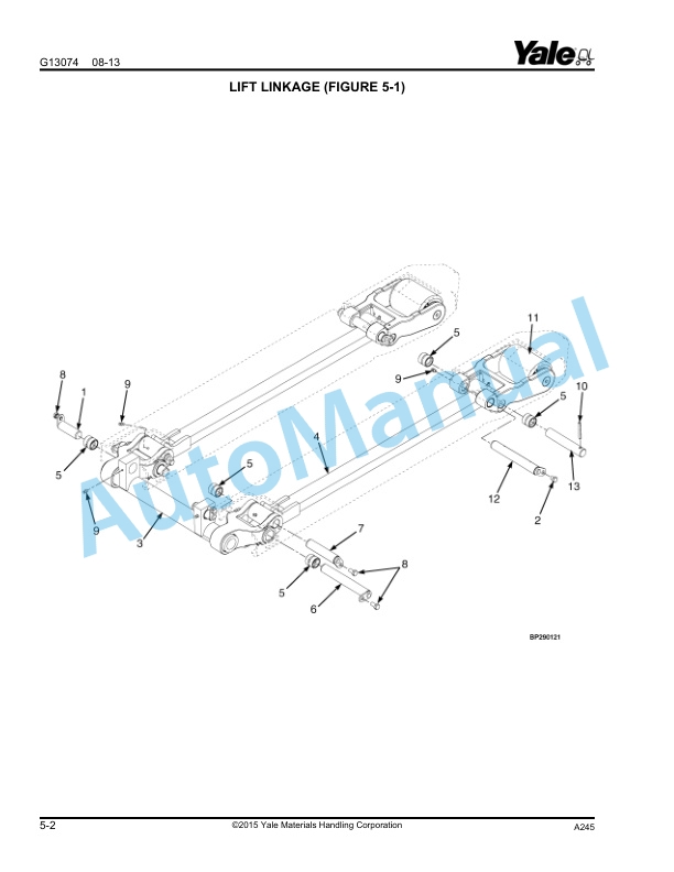 Yale A245 MPB045VG Parts Manual 550093887 5 Yale A245 MPB045VG Parts Manual 550093887 - Image 5