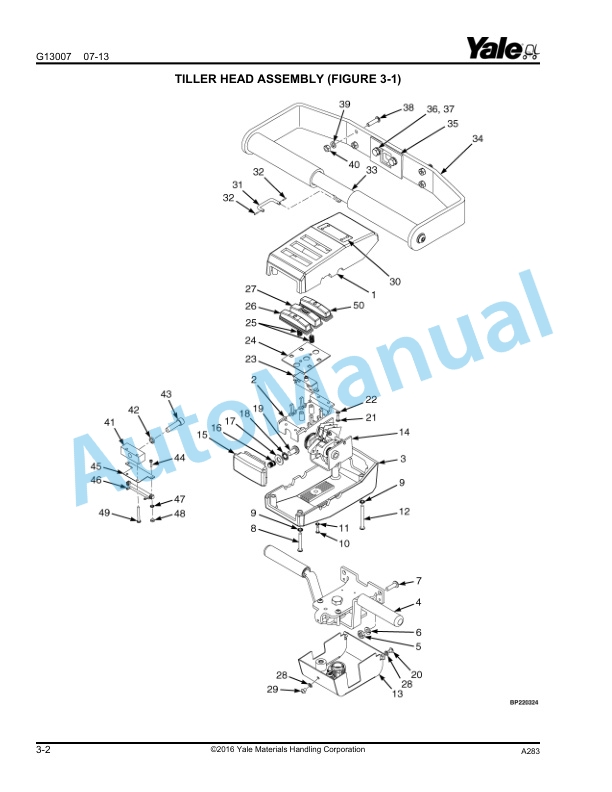 Alternative view of Yale A283 - A372 MPC080VG, MPC060VG Parts Manual 550090972