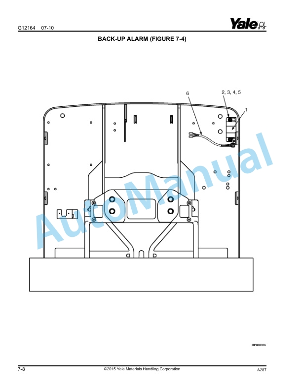 Yale A287 - A292 MPE080VG, MPE060VG Parts Manual 550025473 4 Yale A287 - A292 MPE080VG, MPE060VG Parts Manual 550025473 - Image 4