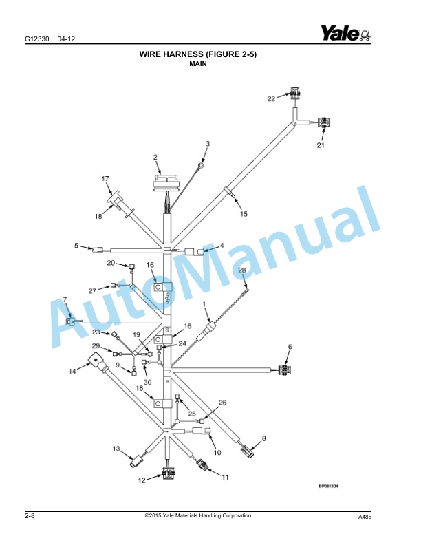 Yale A485 MP20AP Parts Manual 550057257 2 Yale A485 MP20AP Parts Manual 550057257 - Image 2
