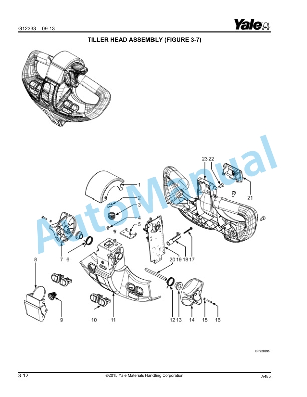 Yale A485 MP20AP Parts Manual 550057257 3 Yale A485 MP20AP Parts Manual 550057257 - Image 3