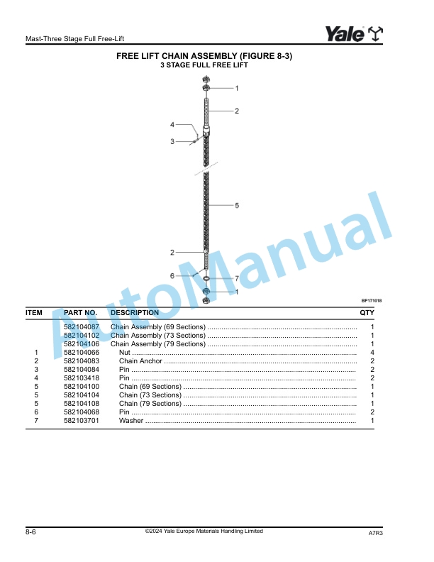 Yale A7R3 MS15XUX Parts Manual 550220626 5 Yale A7R3 MS15XUX Parts Manual 550220626 - Image 5