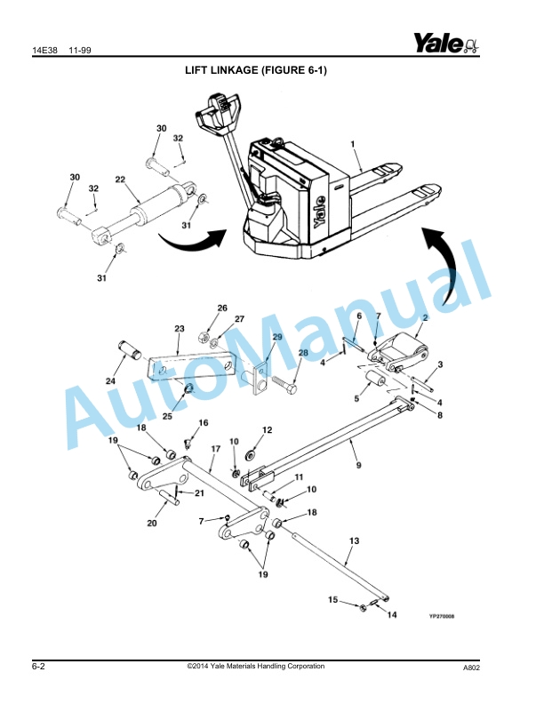 Yale A802 MPW045D Parts Manual 585088701 4 Yale A802 MPW045D Parts Manual 585088701 - Image 4
