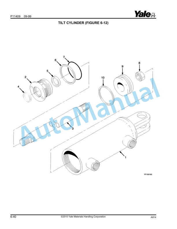Alternative view of Yale A814 ERC-ERP16-20AAF Parts Manual 504250784