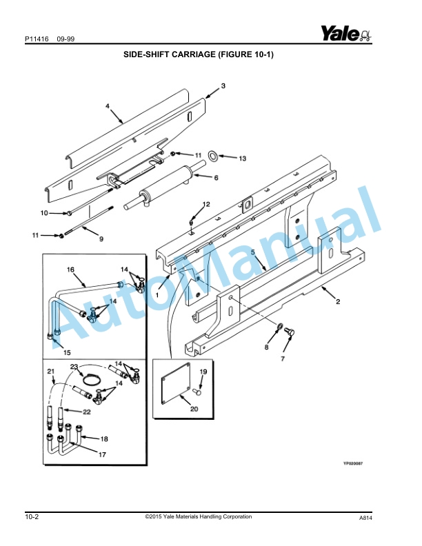Yale A814 ERC-ERP16-20AAF Parts Manual 504250784 5 Yale A814 ERC-ERP16-20AAF Parts Manual 504250784 - Image 5