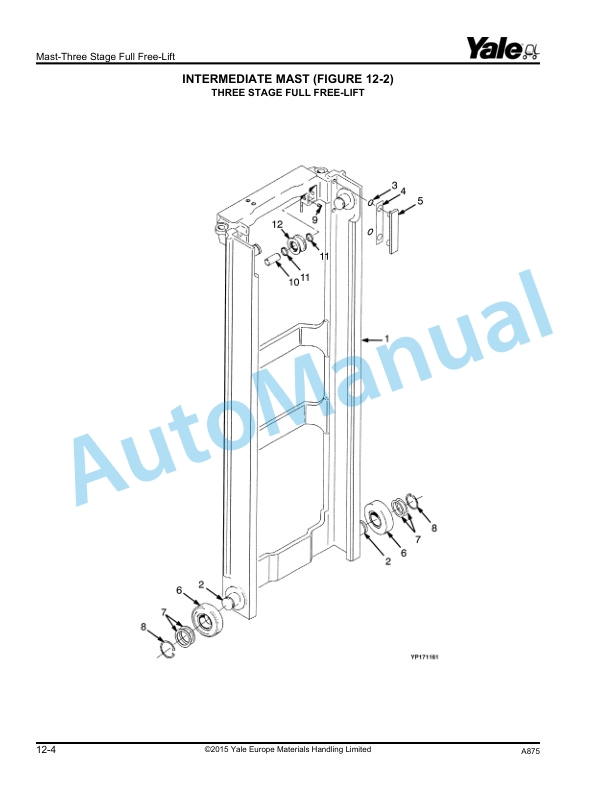 Yale A875 GDP040-050RG Parts Manual 520371741 4 Yale A875 GDP040-050RG Parts Manual 520371741 - Image 4